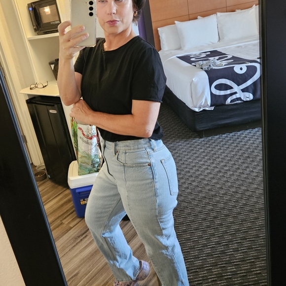 Abercrombie & Fitch Curve Love 90s Straight Ultra High Rise size 29 Short - Picture 11 of 11